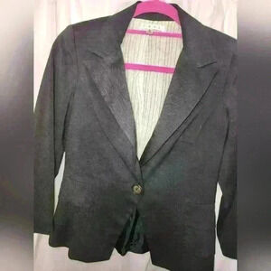 Cabi Bossy Peplum One Button Blazer Size 2